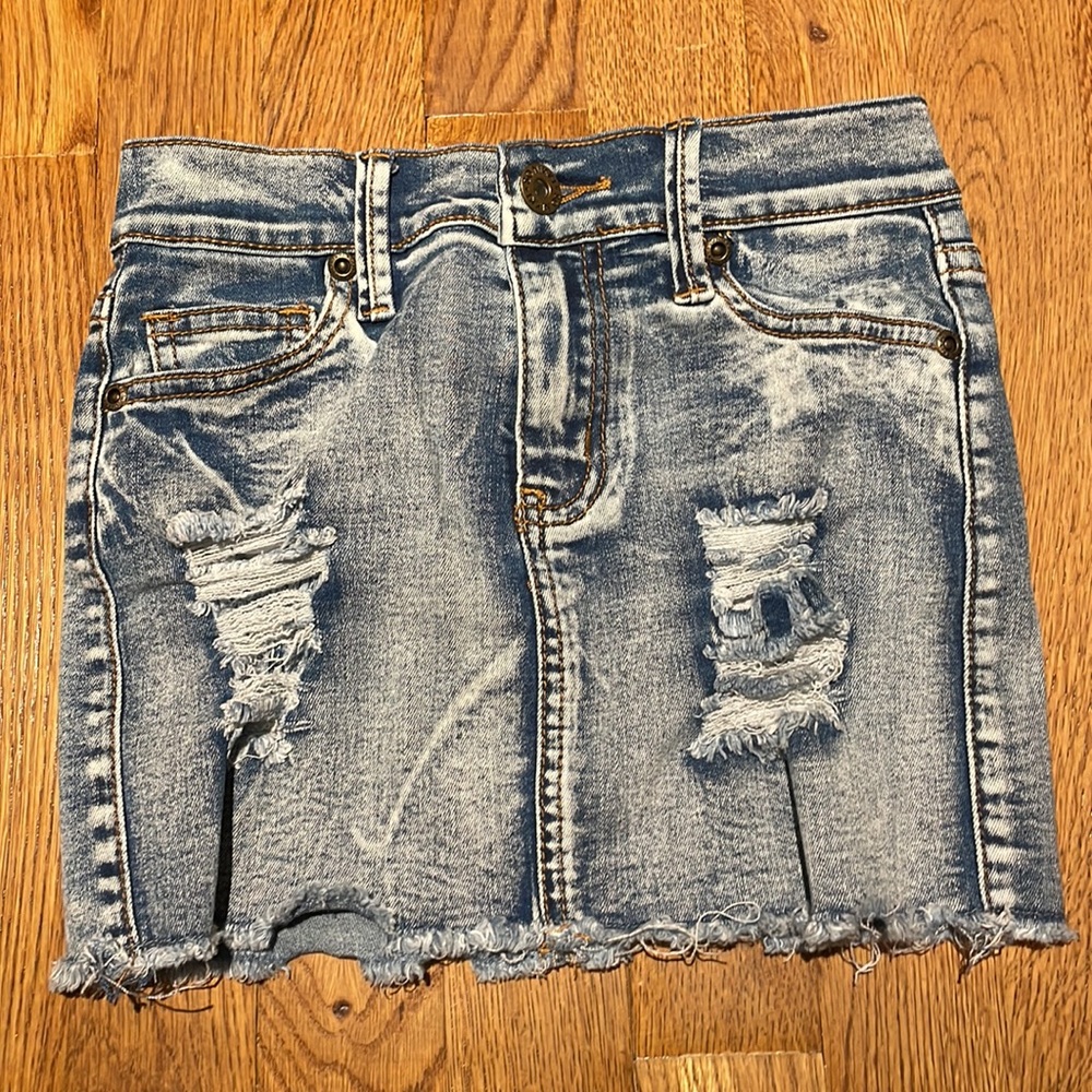 So Nikki denim skirt